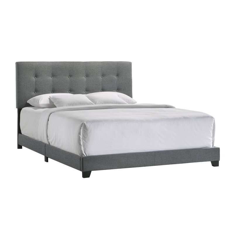 Blarney Tufted Upholstered Low Profile Standard Bed, King