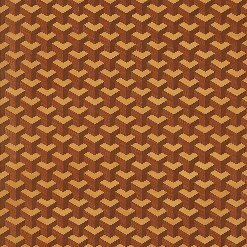 Papier peint marqueterie Angolo, Érable