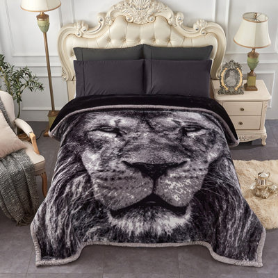 G-DEC20210520 2 Ply Printed Winter Warm Rashel Blanket