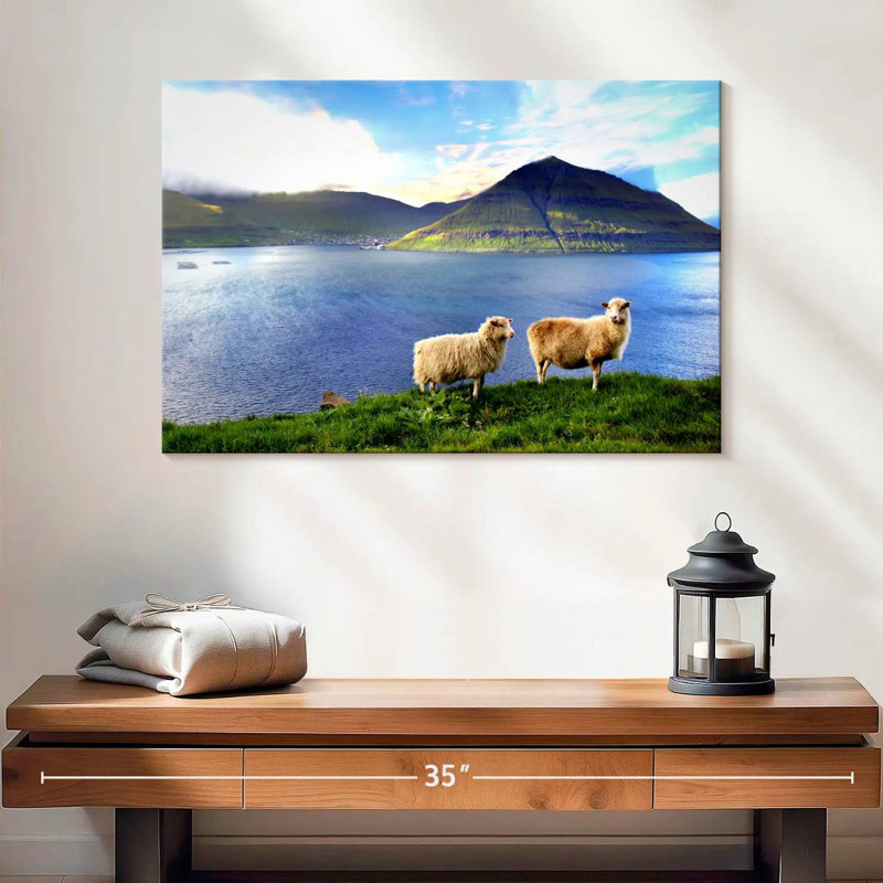 Brampt Faroe Islands Sheep, 16" H x 24" W