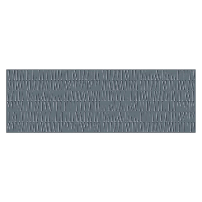 Solara 12" x 36" 3D Porcelain Wall Tile, Navy Blue