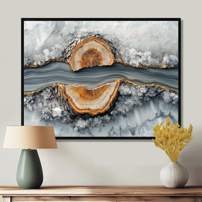 Winter Dam River Of Wood Slide And Crystal II - trees Wall Art