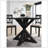 Windvale Cross-Buck Base Dining Table In Black-1902430020