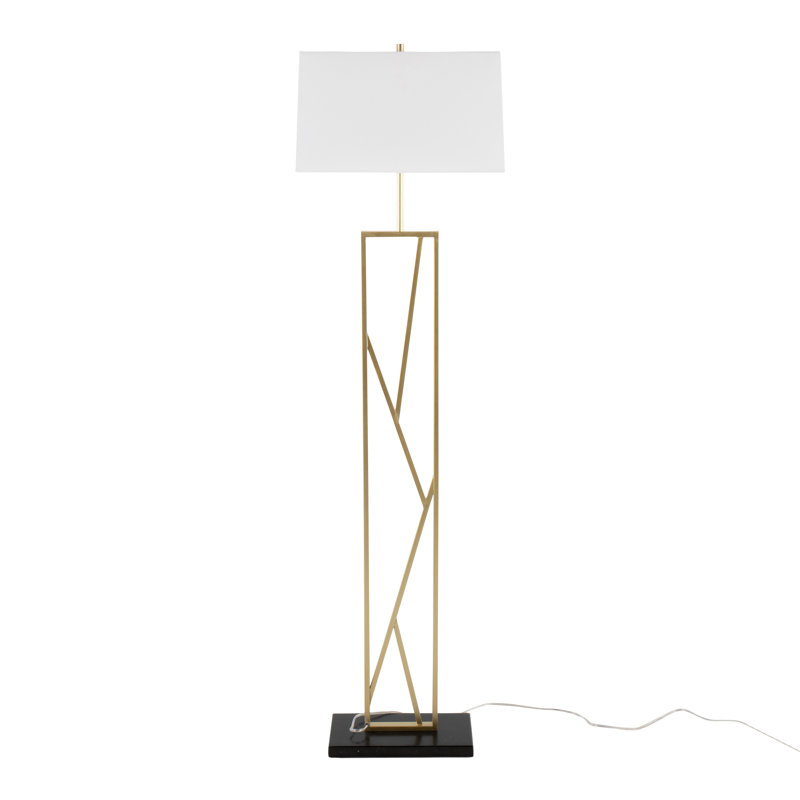 66'' Gold/Black Traditional Floor Lamp