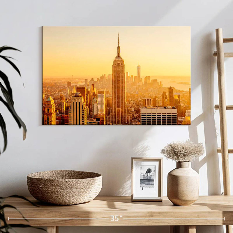 Ravi New York Golden Sunset, H 16 po x l 24 po