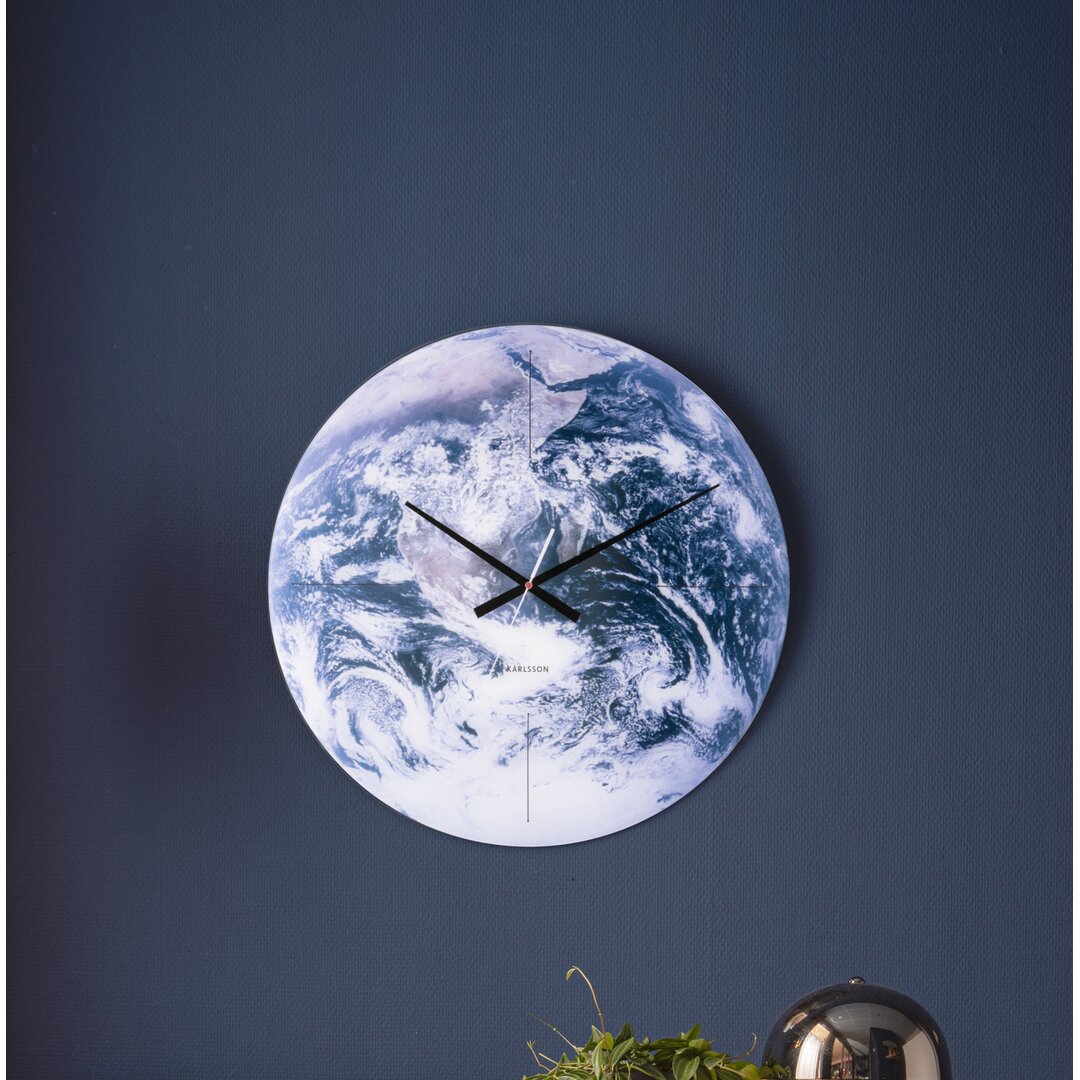 Wanduhr Earth 60 cm Geräuschlos