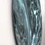 Art liquide gris et turquoise - reproduction non encadrée sur métal