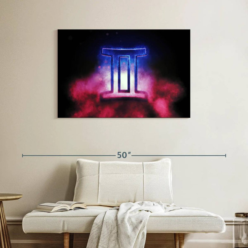 Adella Dramatic Gemini Symbol, 26" H x 39" W