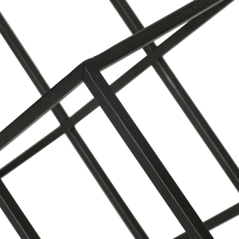 BLACK IRON WINE RACK