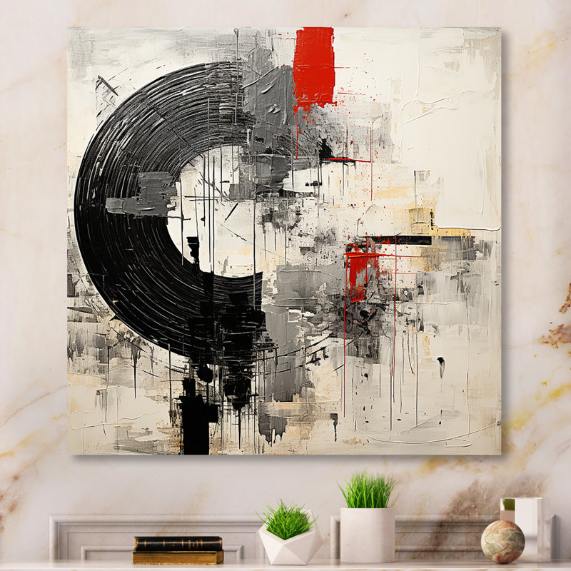 - Reproduction d'art mural abstrait en métal, H 16 po x l 16 po x P 1 po