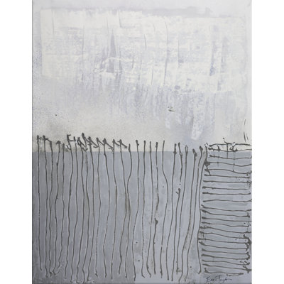 «Silver Prairie» par Evan Taylor - peinture sur toile à cadre flottant