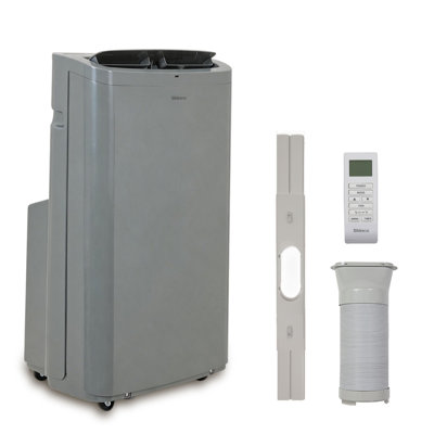 Shinco 14,000 BTU Grey Portable Air Conditioner, Portable AC Unit with Built-in Cool, Dehumidifier & Fan Modes for Room up to 700 sq.ft, Room Air Conditioner with Remote Control, Installation Kit