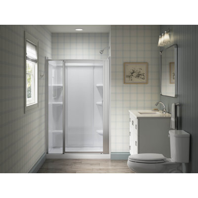 Attend 69" H Pivot Shower Door With 1/8"-Thick Glass