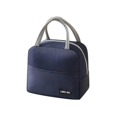 Backpack Solid Color Twill Bento Bag Portable Insulation Bag Thickened Student Lunch Box Bag Lunch Bag Lunch Bag