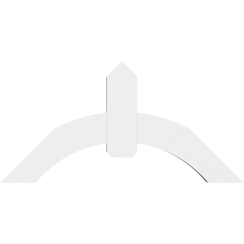 Support pour pignon en PVC Archdale, H 14 po x l 84 po (pas 4/12), P 4 po x F 6 po