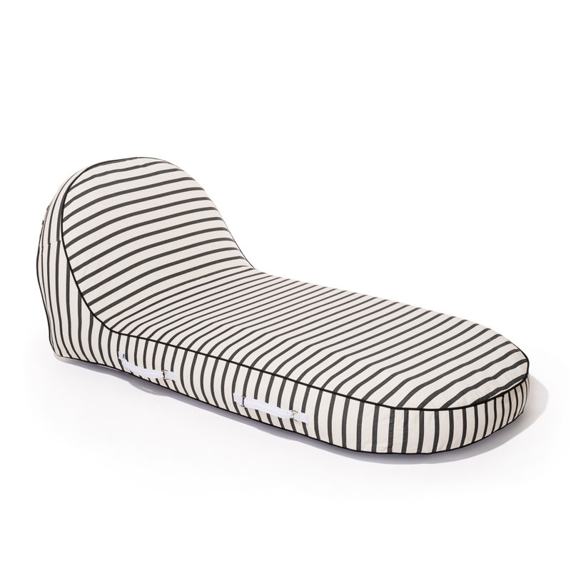 Chaise longue de piscine, Rouge / Blanc