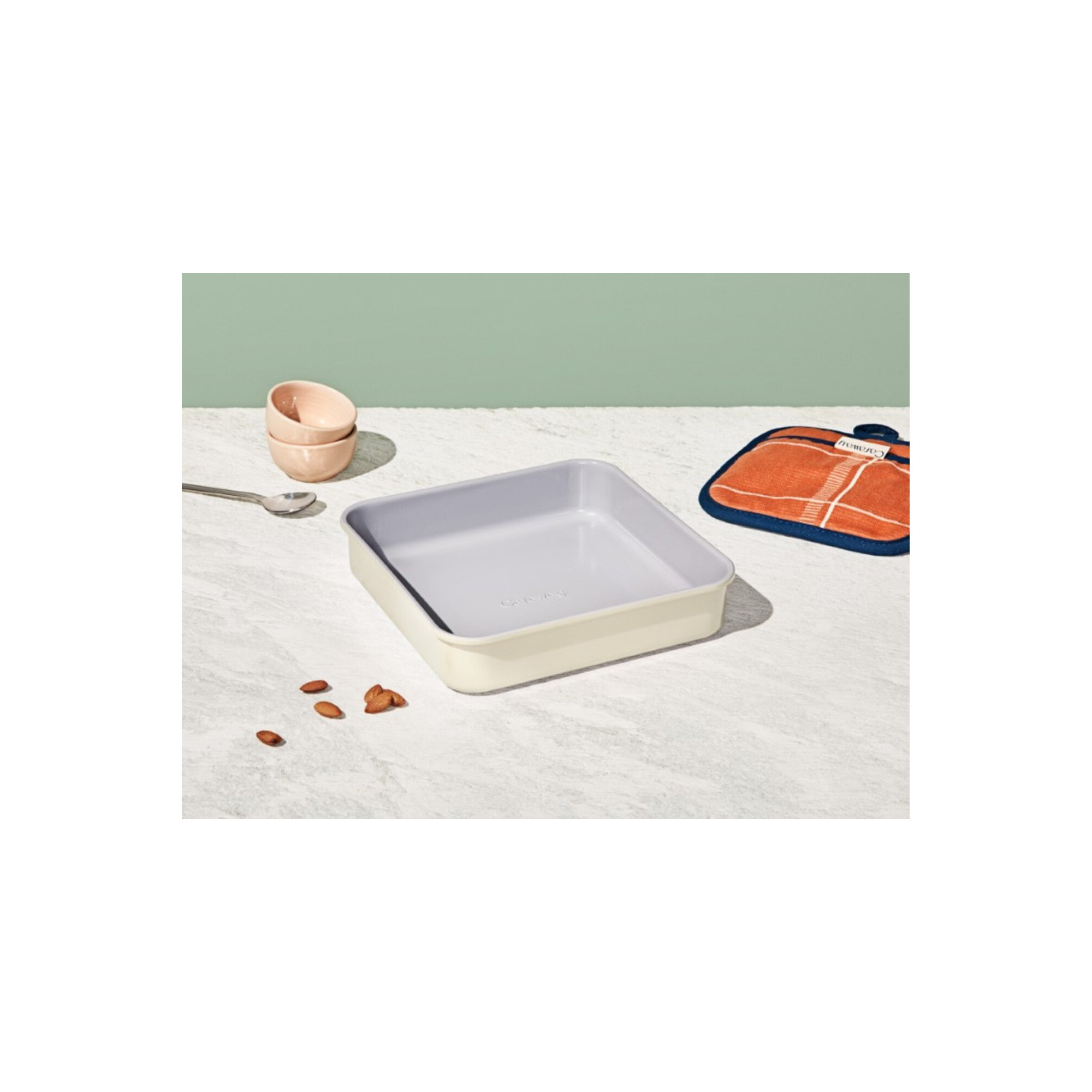 Caraway Nonstick Ceramic Square Pan, Cream