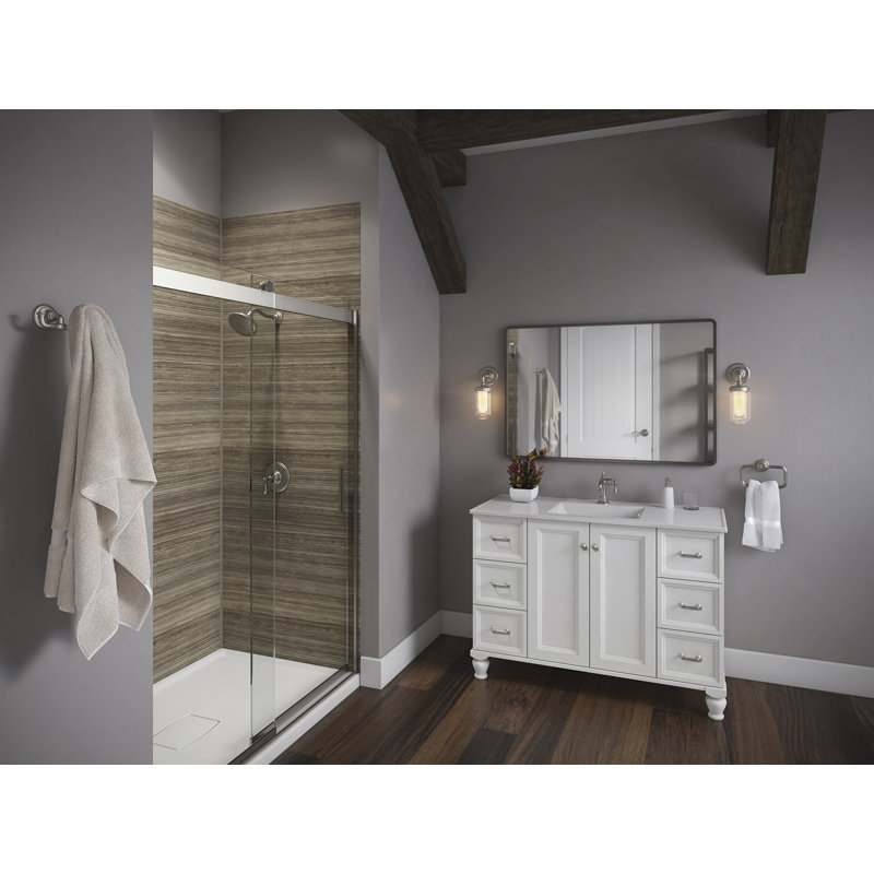 Artifacts 2 Light Indoor Bathroom Vanity Light Fixture, Vibrant Brushed Nickel