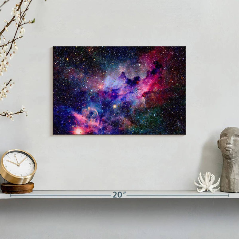 Nébuleuse de l'espace galaxie Oberle, H 8 po x l 12 po