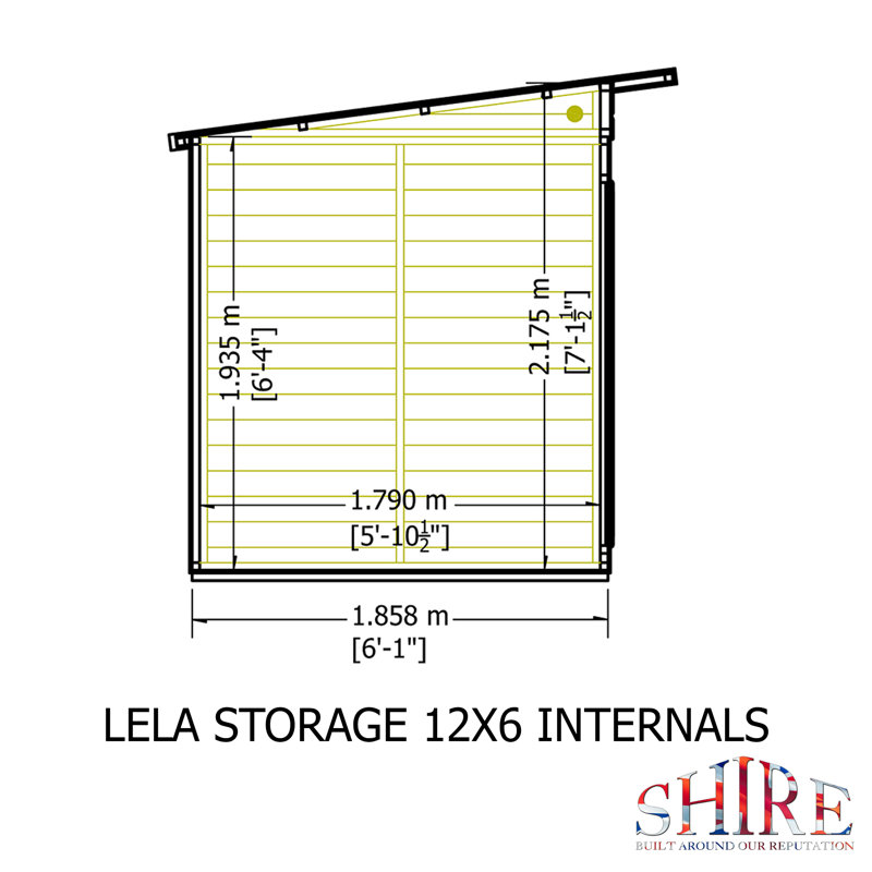 Lela 12 x 6 ft Summerhouse with Storage Shed