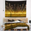 Skyscrapers cityscape en polyester avec tapisserie illuminé avec accessoires suspendu inclus-28500101