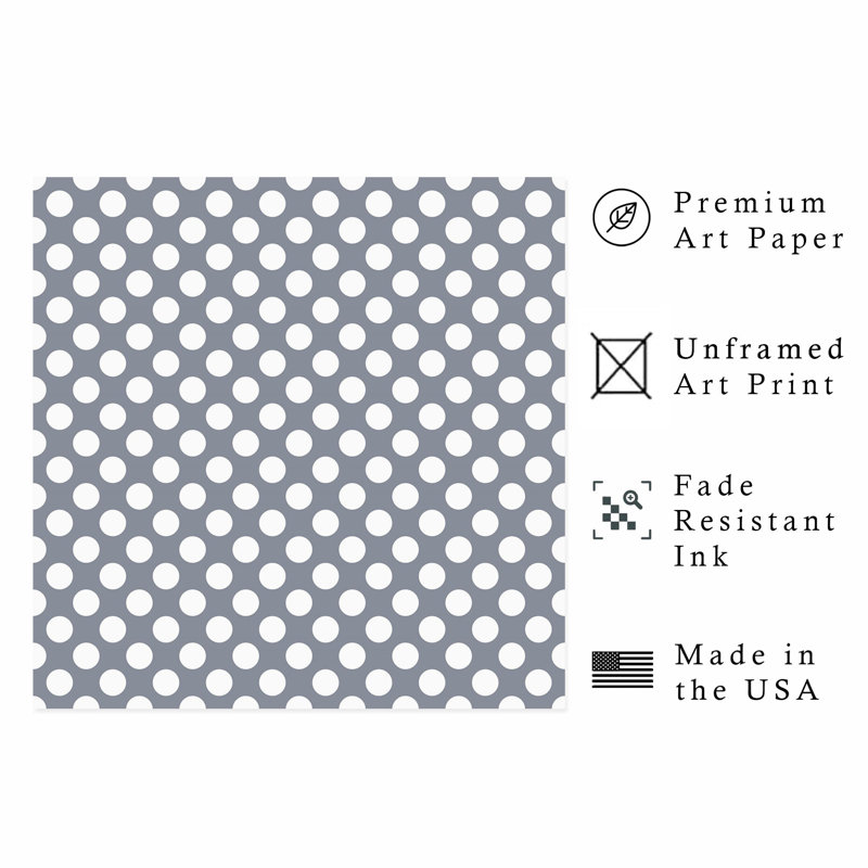 Abstract Dots I Modern Unframed Art Print, 28" H x 28" W