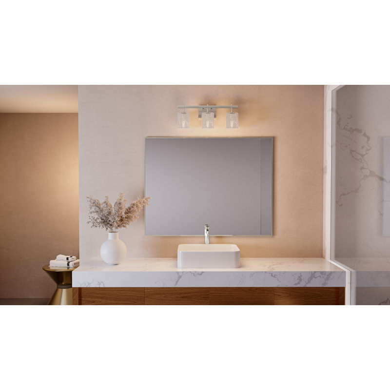 Luminaire de salle de bain Allisen, Nickel brossé