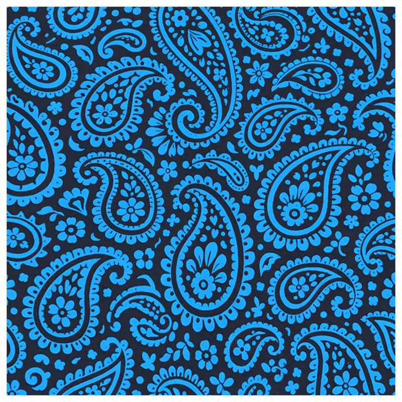 Housses de couette à motif cachemire bleu, King