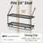 30-Inch Kitchen Pot Rack - Mounted Hanging Rack for Kitchen Storage and Organization