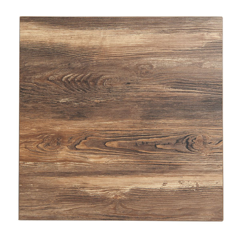 Plateau de table en mélamine grain de bois, Noyer, l 30 po x L 30 po