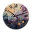 Horloge murale en bois massif Yeslin-1150295383