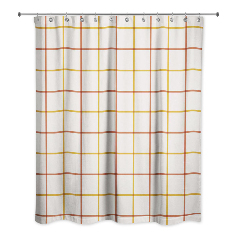 Charity Checkered Shower Curtain