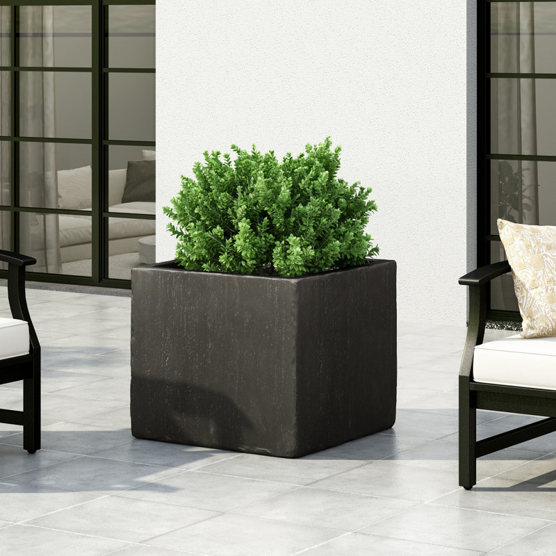 Boîte à fleurs pour jardin, patio, Noir