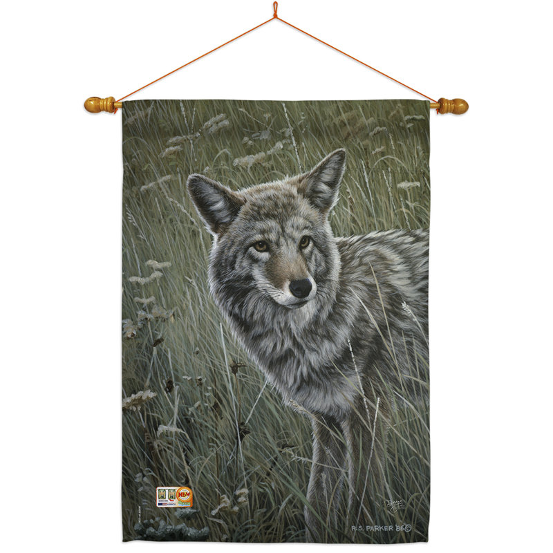Double Sided 40'' H x 28'' W Polyester Animal Flag Set