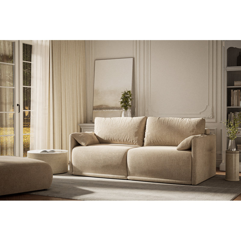 Sofa, Beige Chenille