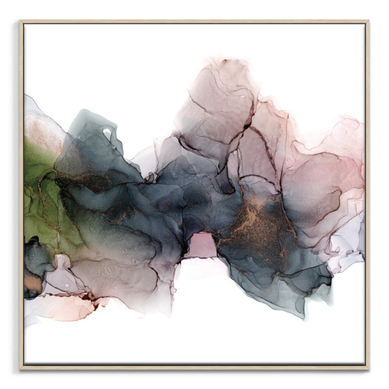 Enchanted by Fern Siebler - Painting on Canvas, Timber Floater Frame, 62.5 cm H x 62.5 cm W x 4 cm D