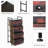 Berni 17.5'' W Metal Nightstand