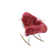 Haghni Handmade Sheepskin Red Area Rug