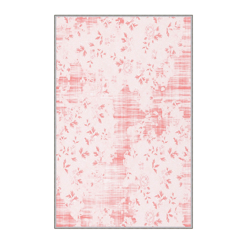 Stylish Hall Carpet (3.3 x 6.6 ft), 100% Polyester, 0.3 in Pile Height | Antibacterial, PVC Non-Slip Underside | 3D Digital Printing, Machine Washable | Perfect for Entryways & Living Spaces, Durable & Easy Care