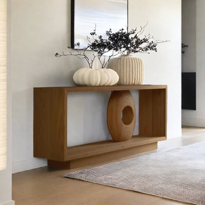 Modern Minimalist Art Solid Wood Console Table