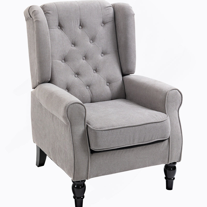 Canapé double confortable avec un design capitonné pour le salon, Gris