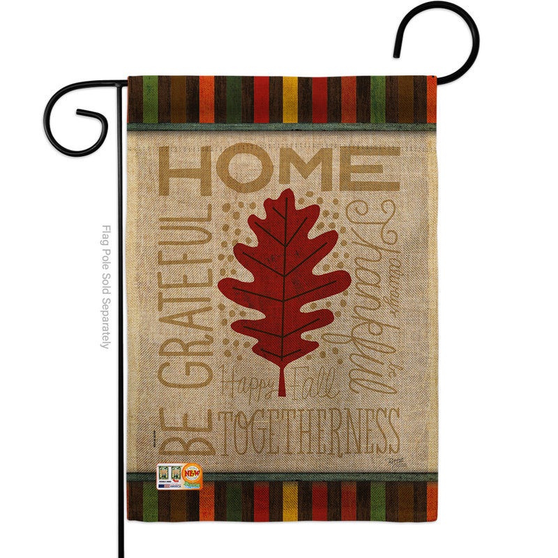 Sachez-soi en polyester de 2 côtés 19 x 13 po home be drapeau de jardin