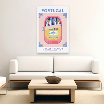 «Food And Travel I - Blue Fish Food Global Art»