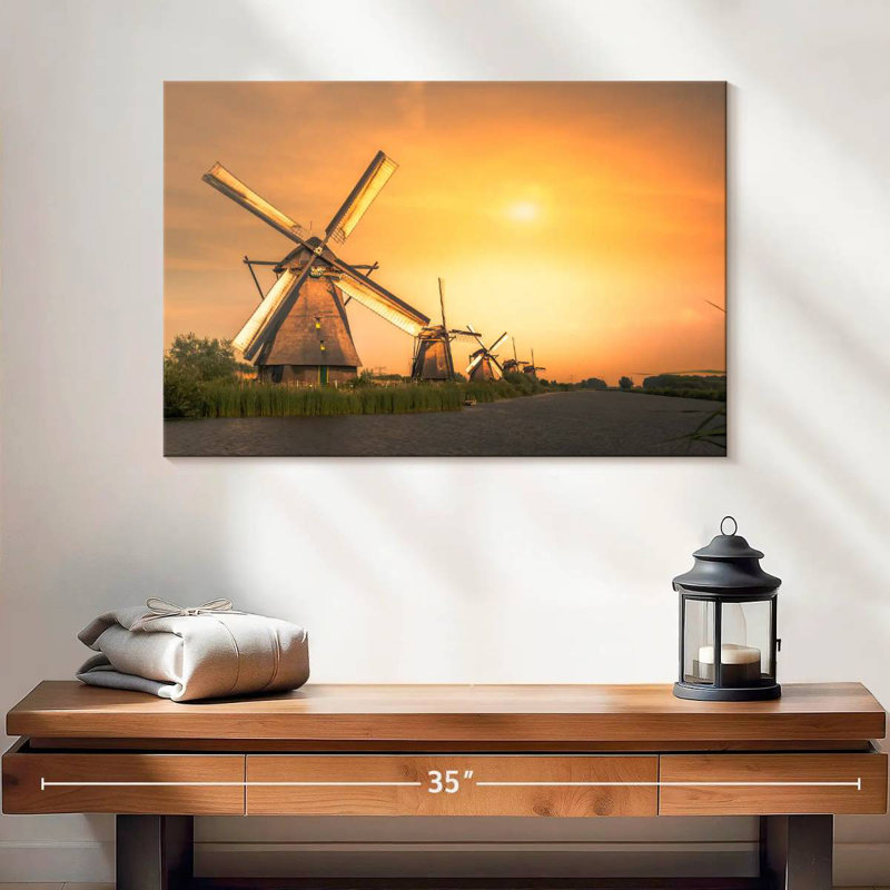 Moulin à vent hollandais Alvord, H 16 po x l 24 po