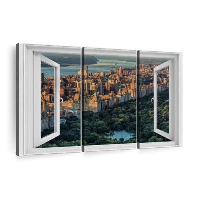 " View Of New York City From Above " 3 - Pieces