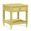 Table de chevet 1 tiroir en rotin avec plateau en verre et tablette de rangement Warwick-62152070-94947149