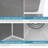 Ruvati 23" x 18" x 12" Deep Laundry Utility Sink Rounded Corners Undermount Stainless Steel