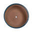 3 pots de fleurs en céramique, pot de fleurs moderne pour patio, jardin ou rebords de fenêtre - bleu marine antique