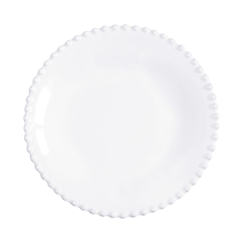 Assiette à soupe / pâtes Pearl, blanc