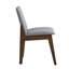 Ensemble de 2 chaises d'appoint seulement, avec tables en noyer
